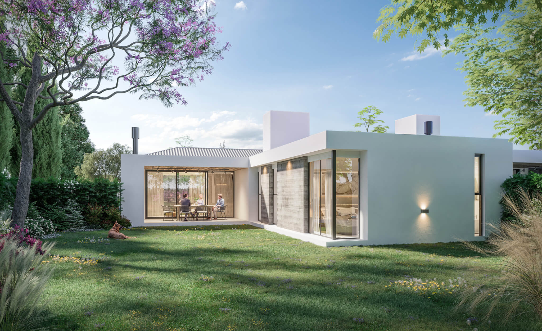 Vista del Patio Tipología A